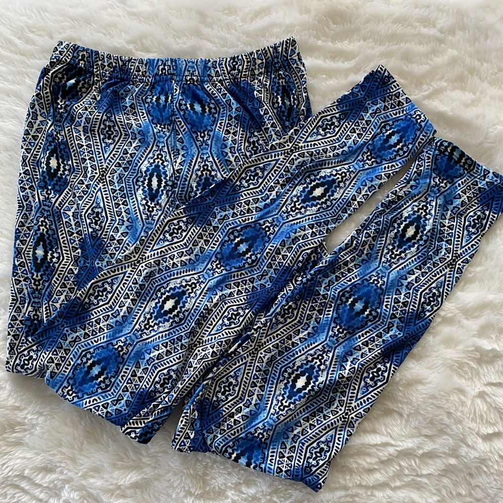 Blue and White Leggings
